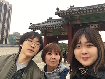 韓国旅行の様子01
