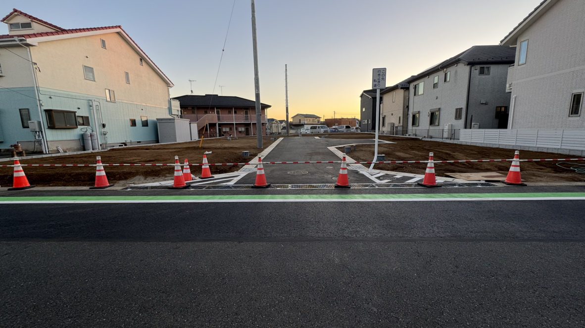 【花見川区畑町⑦】造成の工事が完了しました!