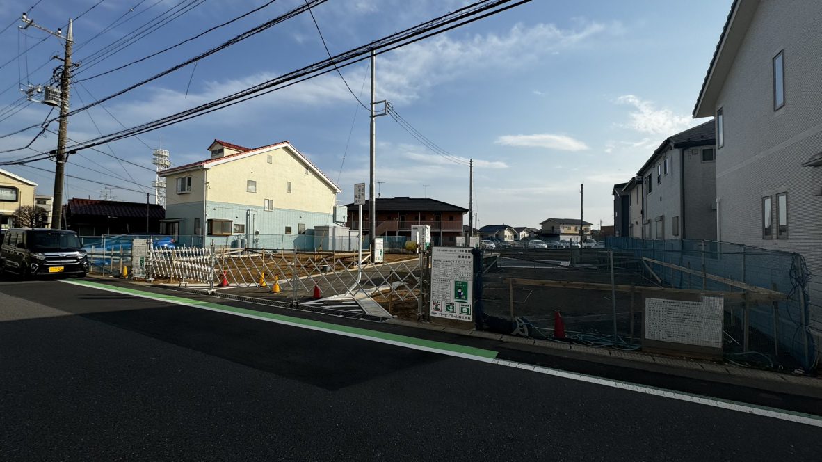 【花見川区畑町】遣り方工事が行われていました！