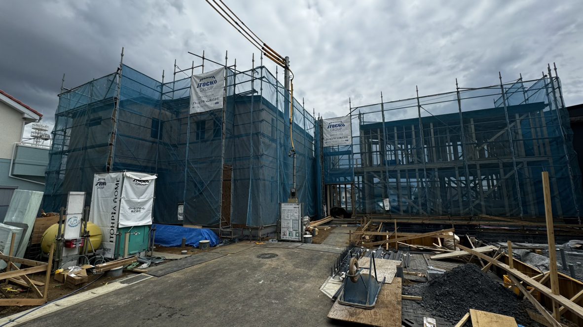【花見川区畑町】3・4号棟の進捗をご紹介!