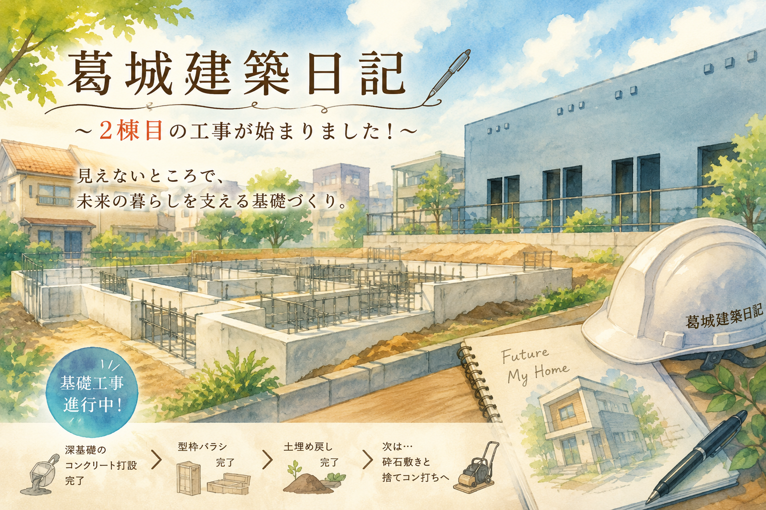 【葛城建築日記】2棟目始動！