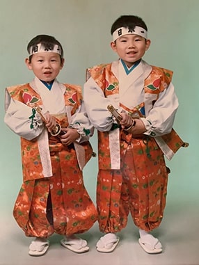 七五三の時の兄との2ショット